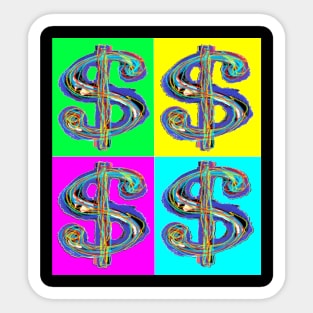 Dollar Pop Art 22 Sticker